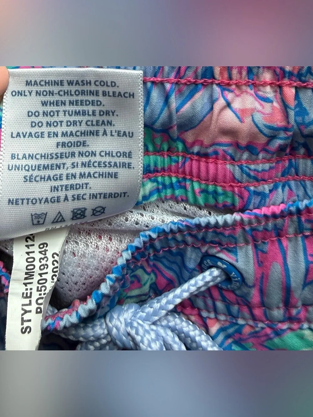 Vineyard Vines Pink & Teal Tropical Turtle Bathing Suit